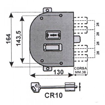 cr 2250 dx serratura